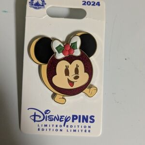 Disney Collectible Pin with Black and White Design